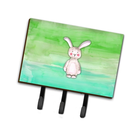 Carolines Treasures Bunny Rabbit Watercolor Leash or Key Holder BB7437TH68